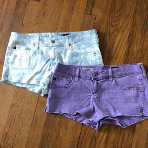 AG the Daisy low rise jean short bundle